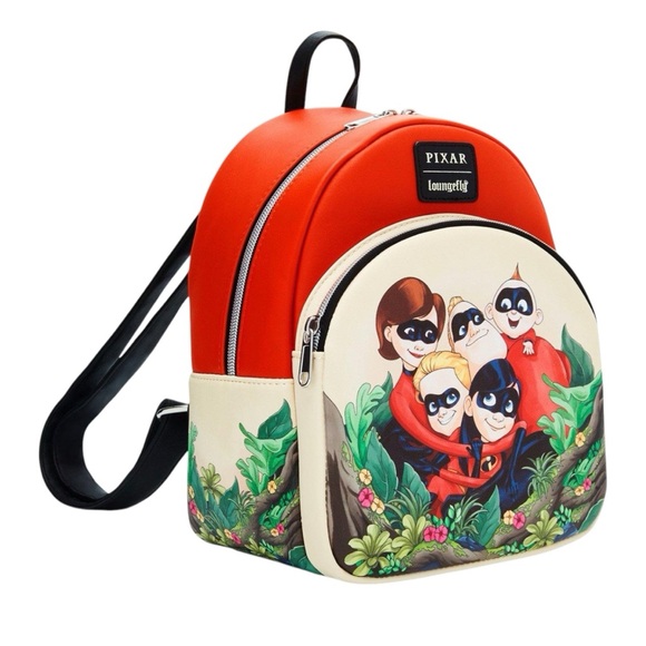 NEW Loungefly Disney Pixar The Incredibles Family Movie Mini Backpack - Picture 2 of 4